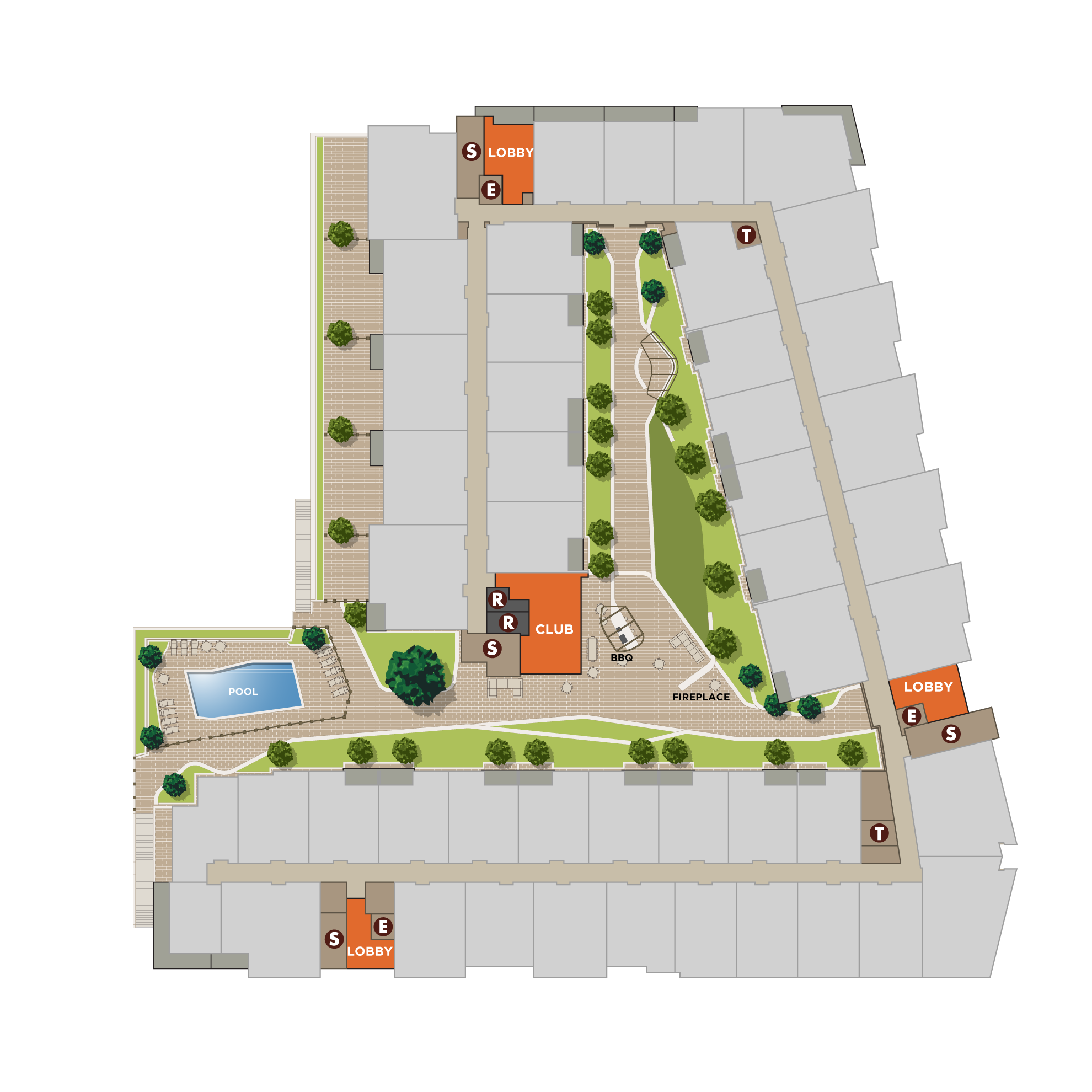 site plan courtyard