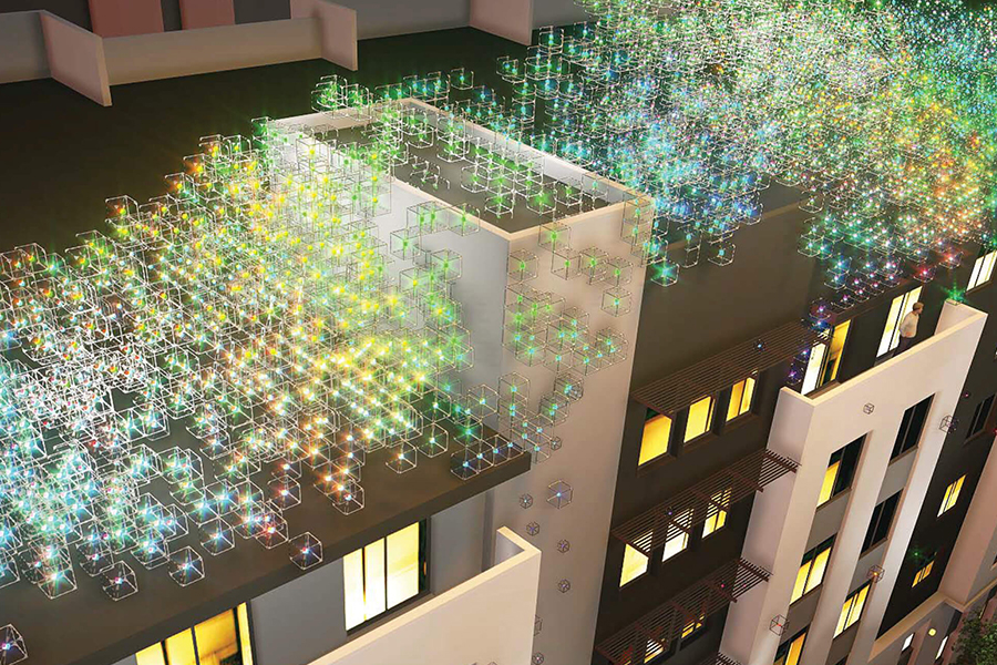 News from The Pierce - Bright ideas: The Pierce rooftop art light experience